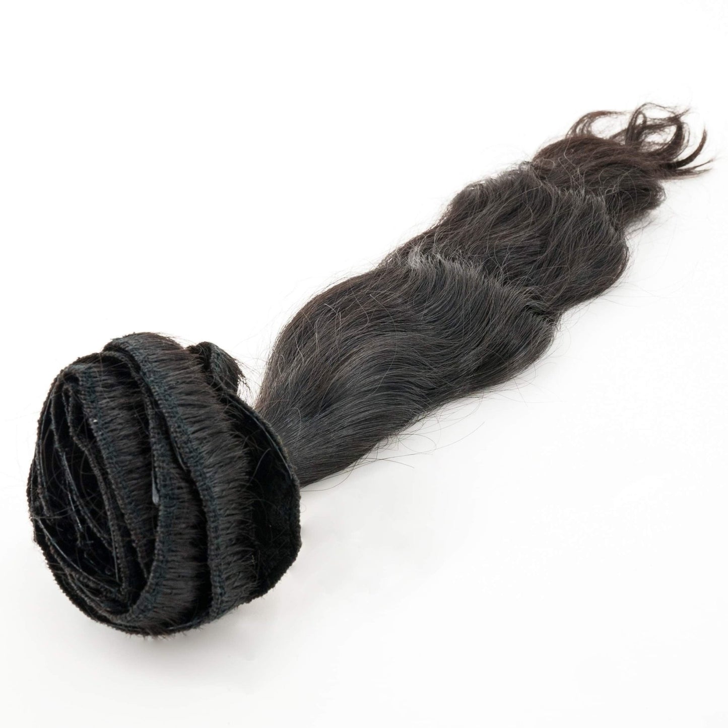 Indian Wavy Natural Black Clip - In Extensions - Lordess Beauty