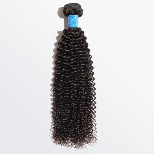 10 - 30 Inch Kinky Curly Virgin Brazilian Hair 1B Natural Black - Lordess Beauty