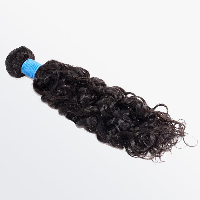 10 - 30 Inch Water Wave Virgin Brazilian Hair 1B Natural Black - Lordess Beauty