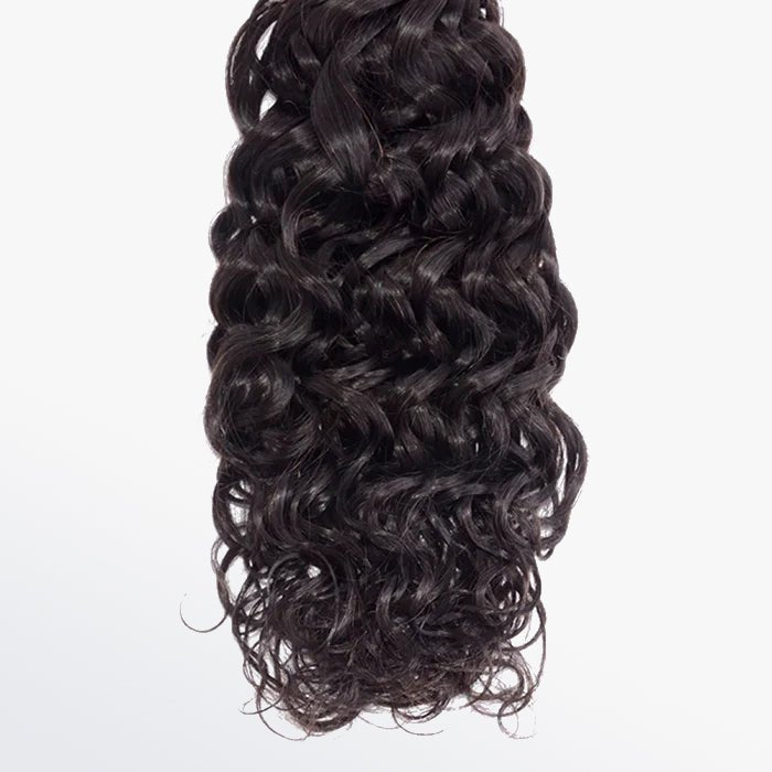 10 - 30 Inch Water Wave Virgin Brazilian Hair 1B Natural Black - Lordess Beauty