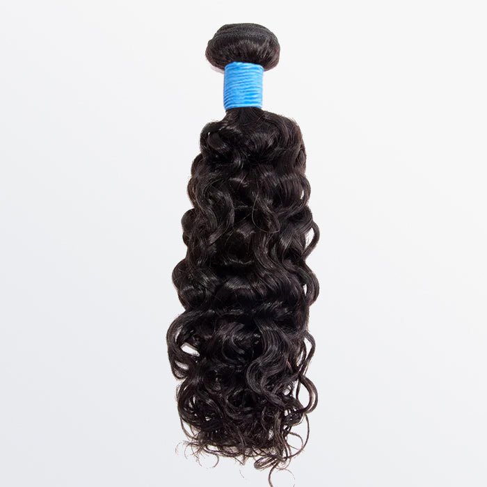 10 - 30 Inch Water Wave Virgin Brazilian Hair 1B Natural Black - Lordess Beauty