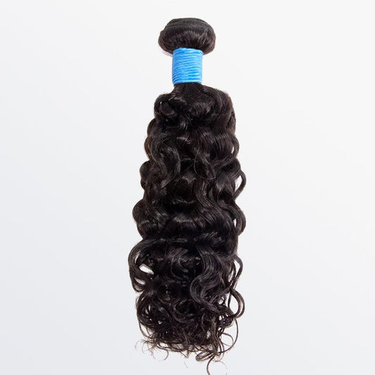10 - 30 Inch Water Wave Virgin Brazilian Hair 1B Natural Black - Lordess Beauty