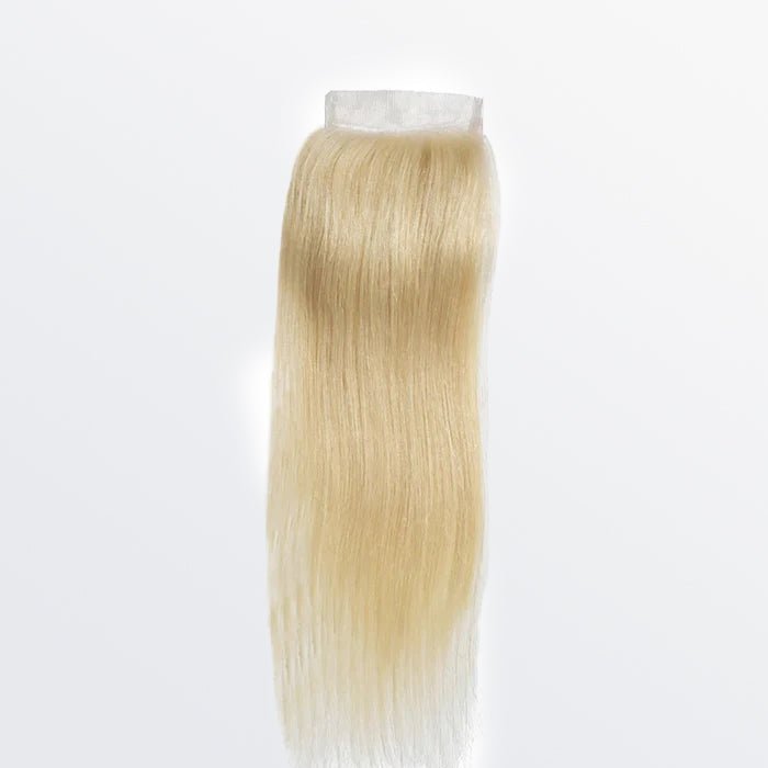 12 - 20 Inch 4" x 4" Straight Free Parted 12A 613 Lace Closure - Lordess Beauty