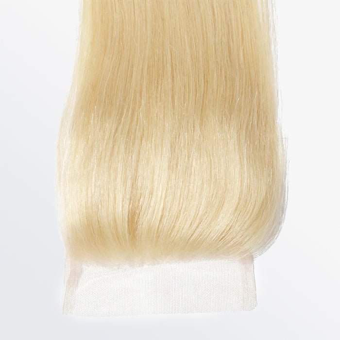 12 - 20 Inch 4" x 4" Straight Free Parted 12A 613 Lace Closure - Lordess Beauty