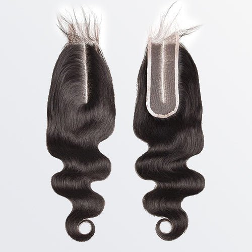 12 - 20 Inches 2" x 6" Upgrade Body Wave Transparent Lace Closure 1B Natural Black - Lordess Beauty