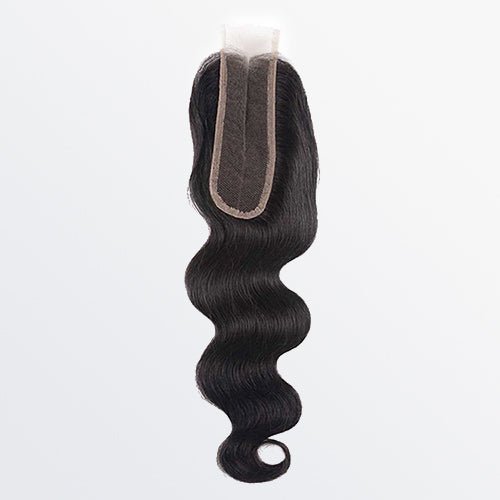 12 - 20 Inches 2" x 6" Upgrade Body Wave Transparent Lace Closure 1B Natural Black - Lordess Beauty