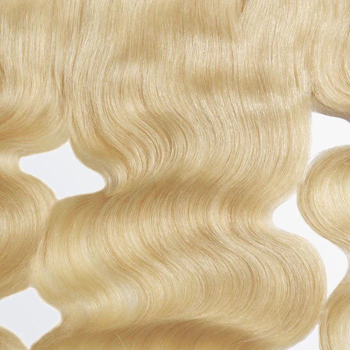 14 - 20 Inch 13" x 4" Body Wavy Free Parted 613 Frontal - Lordess Beauty