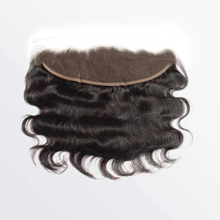 14 - 20 Inch 13" x 4" HD Body Wavy Free Parted Frontal 1B Natural Black - Lordess Beauty
