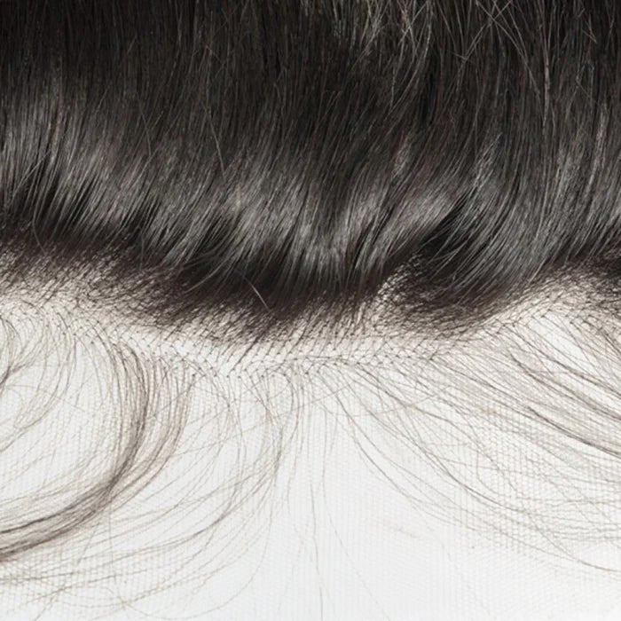 14 - 20 Inch 13" x 4" HD Body Wavy Free Parted Frontal 1B Natural Black - Lordess Beauty