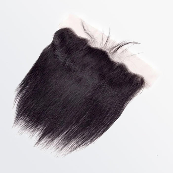 14 - 20 Inch 13" x 4" HD Straight Free Parted Frontal 1B Natural Black - Lordess Beauty