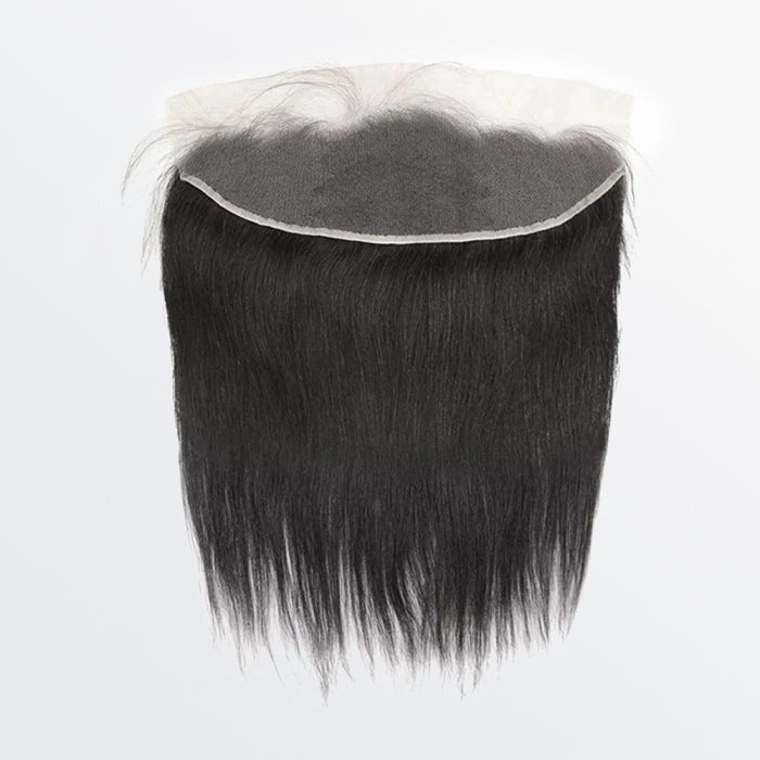 14 - 20 Inch 13" x 4" HD Straight Free Parted Frontal 1B Natural Black - Lordess Beauty