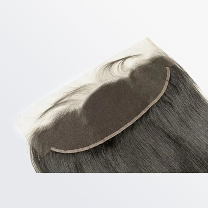 14 - 20 Inch 13" x 4" HD Straight Free Parted Frontal 1B Natural Black - Lordess Beauty