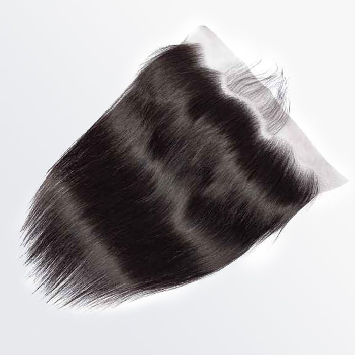 14 - 20 Inch 13" x 6" HD Straight Free Parted Frontal 1B Natural Black - Lordess Beauty