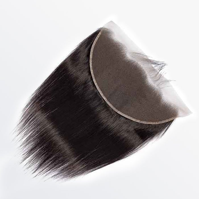 14 - 20 Inch 13" x 6" HD Straight Free Parted Frontal 1B Natural Black - Lordess Beauty