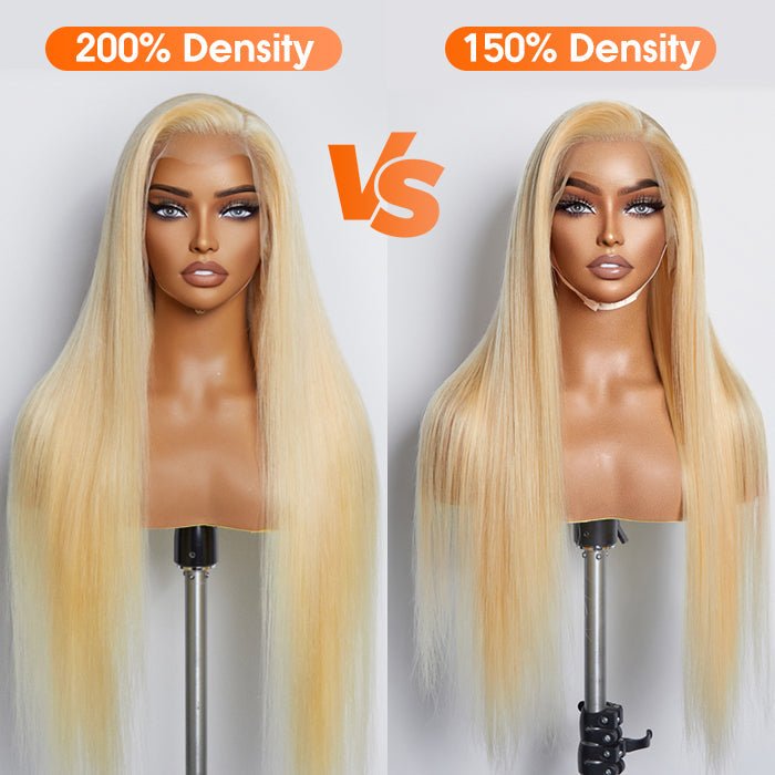 16 - 30 Inch Pre - Plucked 13"x4" 613 Straight Lace Frontal Wig 150% Density - Lordess Beauty