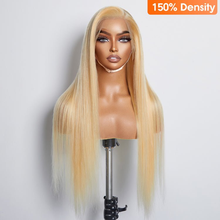 16 - 30 Inch Pre - Plucked 13"x4" 613 Straight Lace Frontal Wig 150% Density - Lordess Beauty