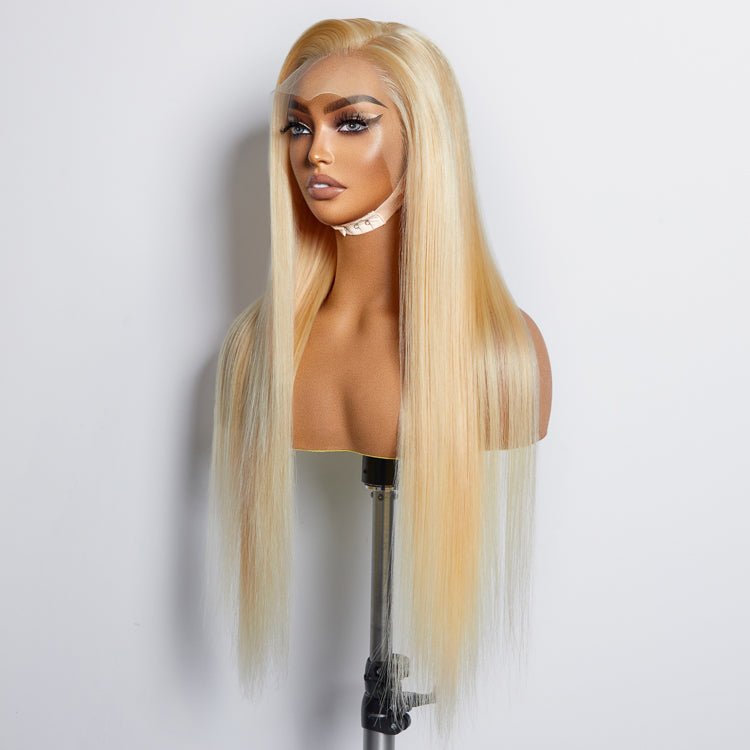 16 - 30 Inch Pre - Plucked 13"x4" 613 Straight Lace Frontal Wig 150% Density - Lordess Beauty