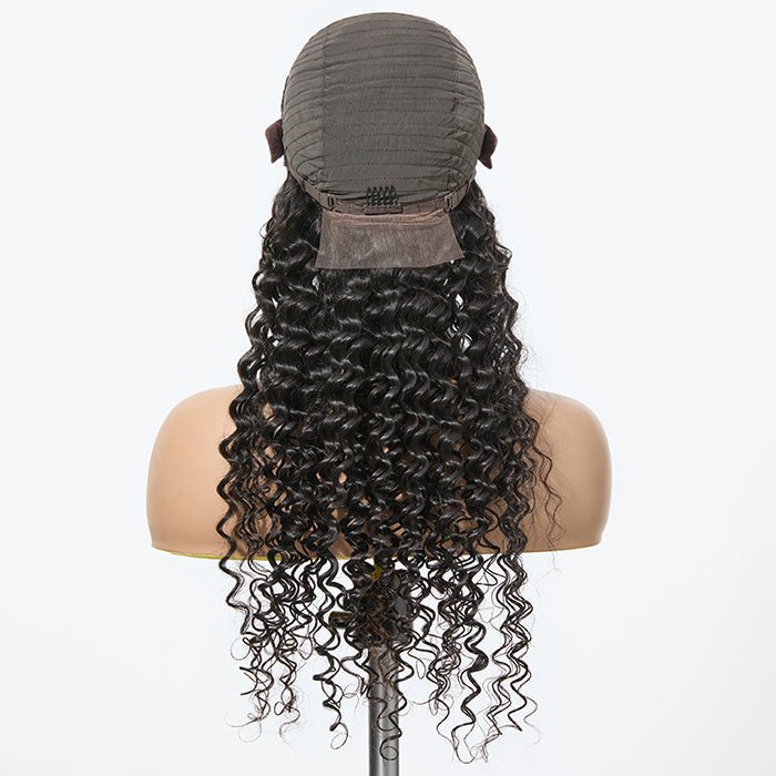 180% Density HD 13x4 Full Frontal Lace Wig Deep Curly - Lordess Beauty