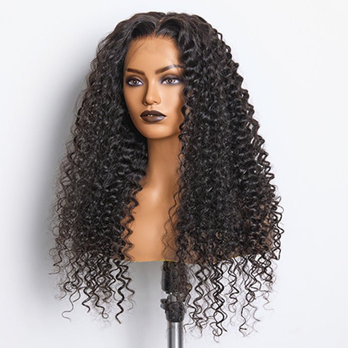 180% Density HD 13x4 Full Frontal Lace Wig Deep Curly - Lordess Beauty
