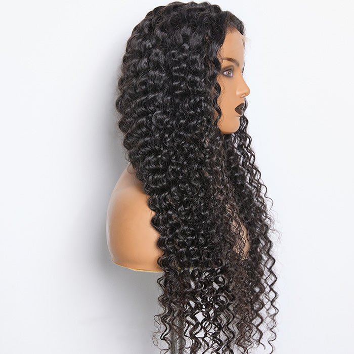 180% Density HD 13x4 Full Frontal Lace Wig Deep Wave - Lordess Beauty