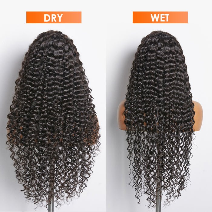 200% Density 13x4 Full Frontal Lace Wig Deep Wave - Lordess Beauty