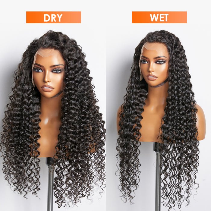 200% Density 13x4 Full Frontal Lace Wig Deep Wave - Lordess Beauty