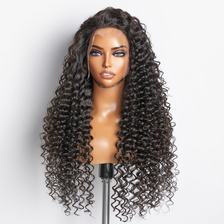 200% Density 13x4 Full Frontal Lace Wig Deep Wave - Lordess Beauty