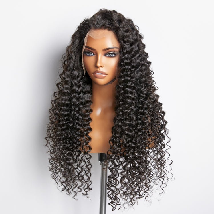 200% Density 13x4 Full Frontal Lace Wig Deep Wave - Lordess Beauty