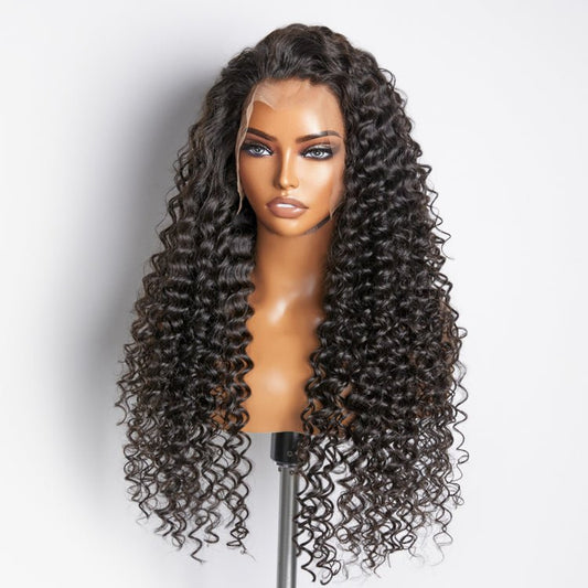 200% Density 13x4 Full Frontal Lace Wig Deep Wave - Lordess Beauty