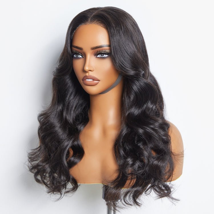 5"x5" Body Wavy Wear & Go Glueless 1B Lace Closure Wig - 100% Human Hair - Lordess Beauty