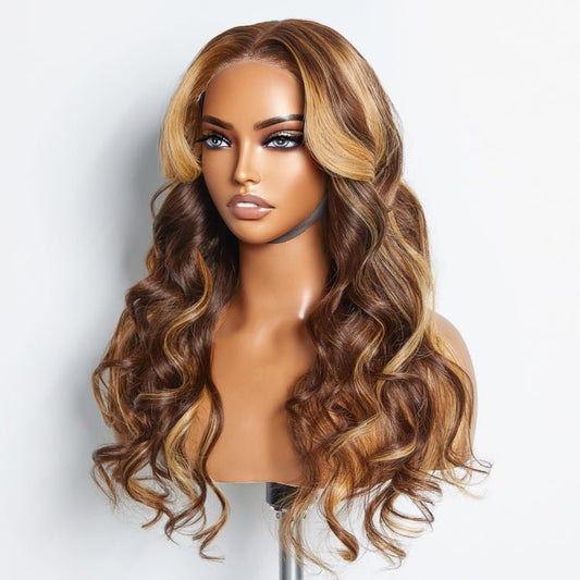 5"x5" Body Wavy Wear & Go Glueless 4/27 Lace Closure Wig - 100% Human Hair - Lordess Beauty