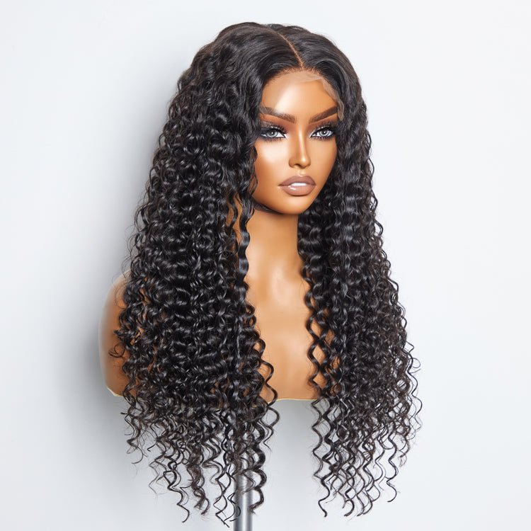 5x5 Glueless Lace Closure Wig 180% Density Deep Wave - Lordess Beauty
