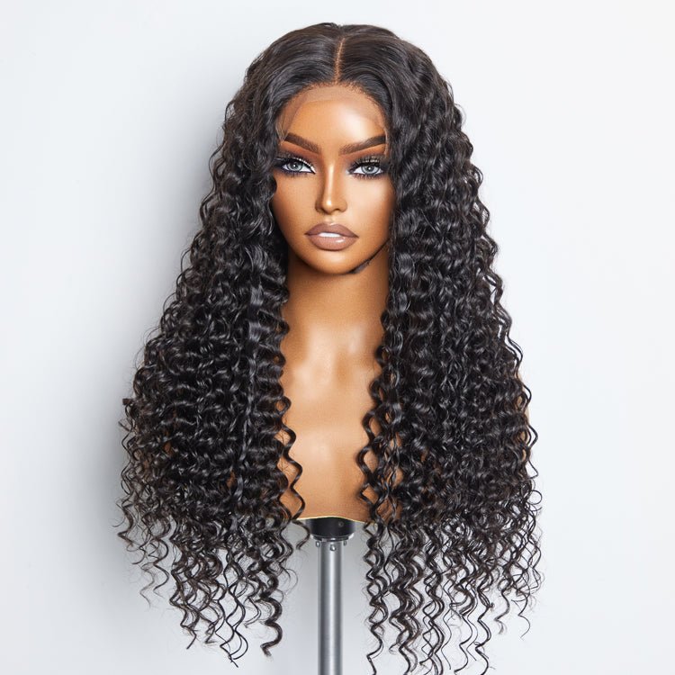 5x5 Glueless Lace Closure Wig 180% Density Deep Wave - Lordess Beauty