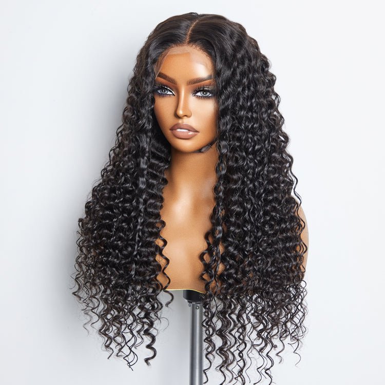 5x5 Glueless Lace Closure Wig 180% Density Deep Wave - Lordess Beauty