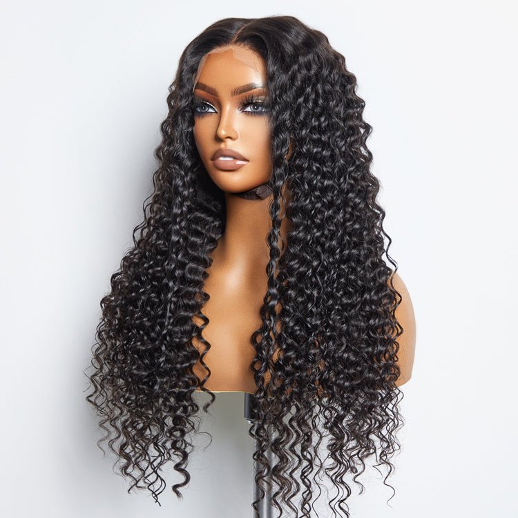 5x5 Glueless Lace Closure Wig 180% Density Deep Wave - Lordess Beauty