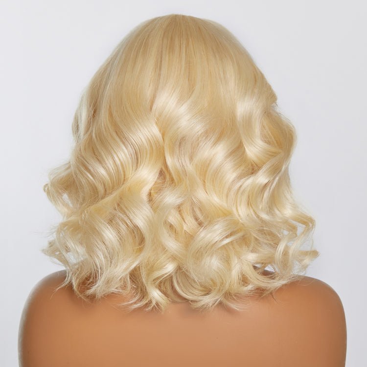 613 13x4 Pre - Plucked Lace Front Body Wave Bob Wig 150% Density - Lordess Beauty