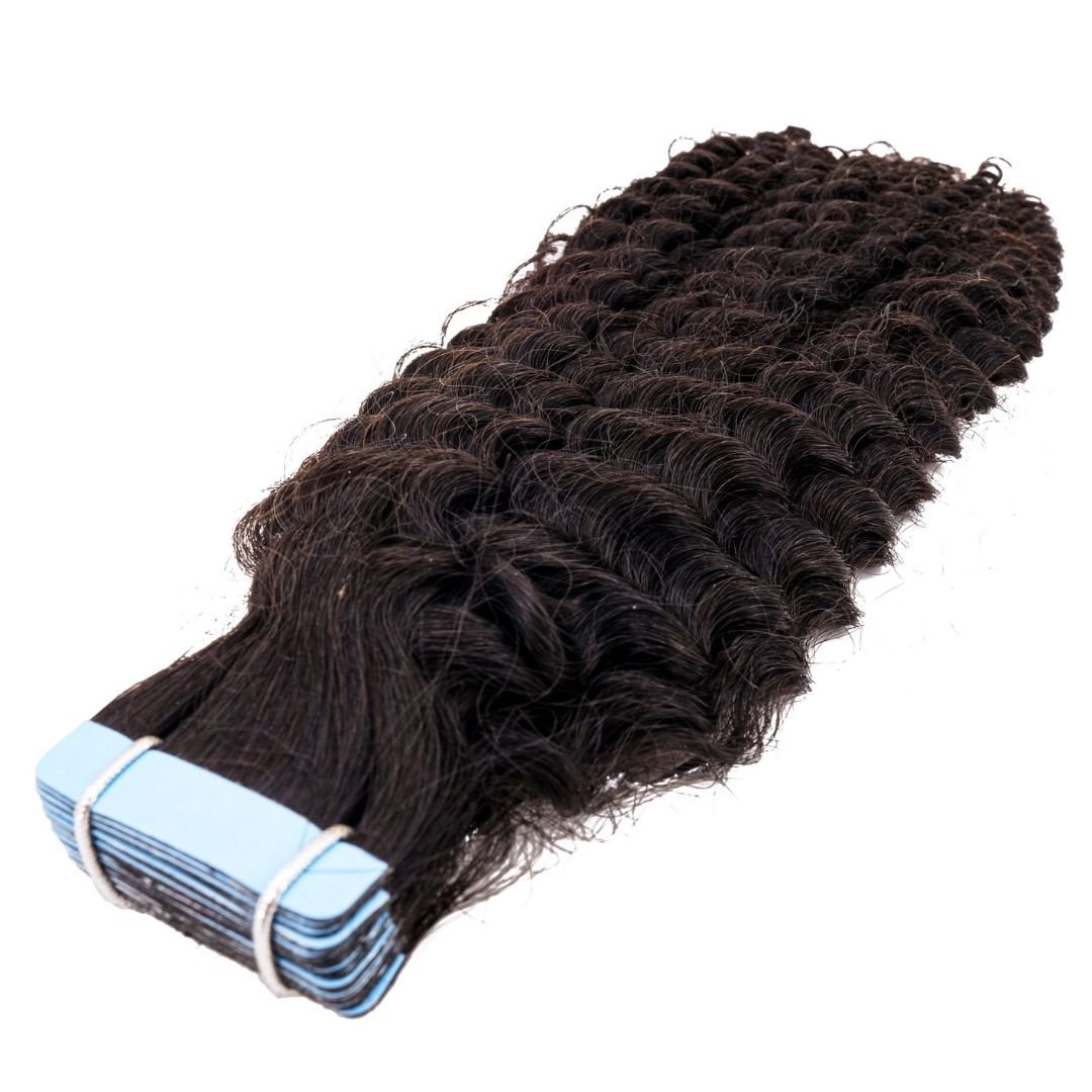Afro Textured Curly Tape - In Extensions - Lordess Beauty