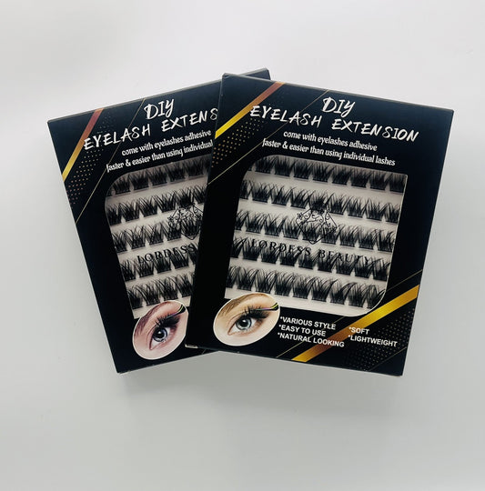 DIY Eyelash Set – Ultra Soft Single Cluster Lashes - Lordess Beauty