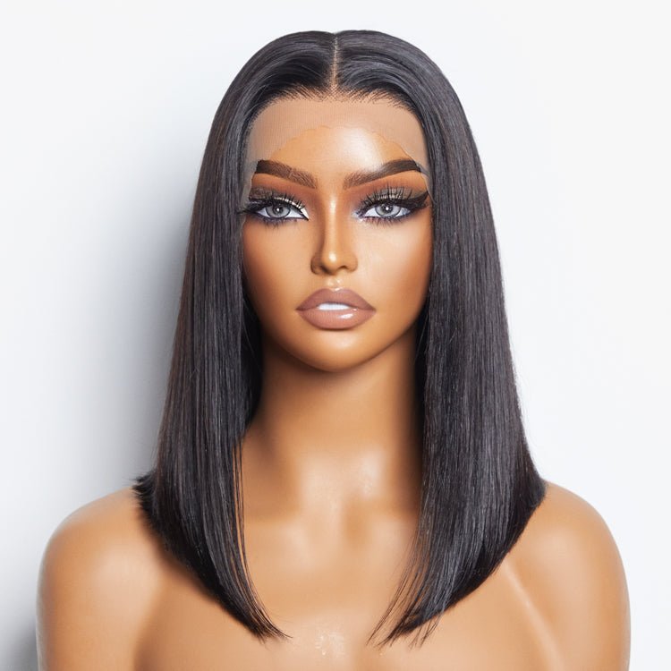 Pre - Plucked 13x4 Lace Front Straight Bob Wig 150% Density - Lordess Beauty