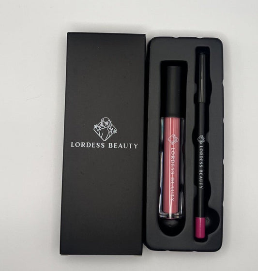 Rose Duo Liquid lipstick & lip liner - Lordess Beauty