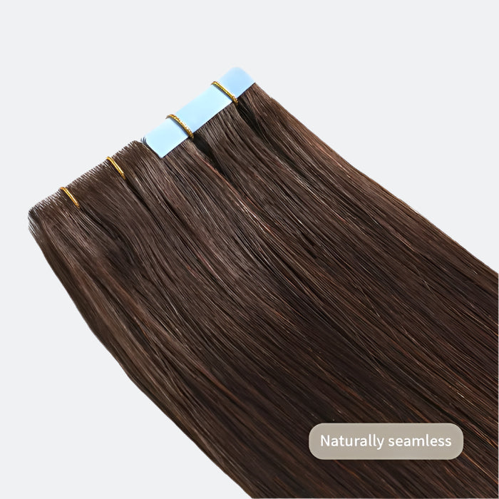 Seamless Injected Hand - Tied Invisible Tape In Hair Extension 20Pcs Virgin Human Hair - Lordess Beauty